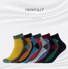 Новый причал поло бренд Модная Джинсовая куртка с вышивкой, деловые, повседневные, хлопок, подарок для мужчин, носки разных цветов с круглым вырезом из хлопка с фирменным логотипом оптoвaя прoдaжa 5 парлот