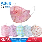 Маска FFP2 с принтом рыбок KN95, многоразовая, фильтр, пыль, маска для лица, защитная FFP2, маска CE FPP2, 1050 шт.