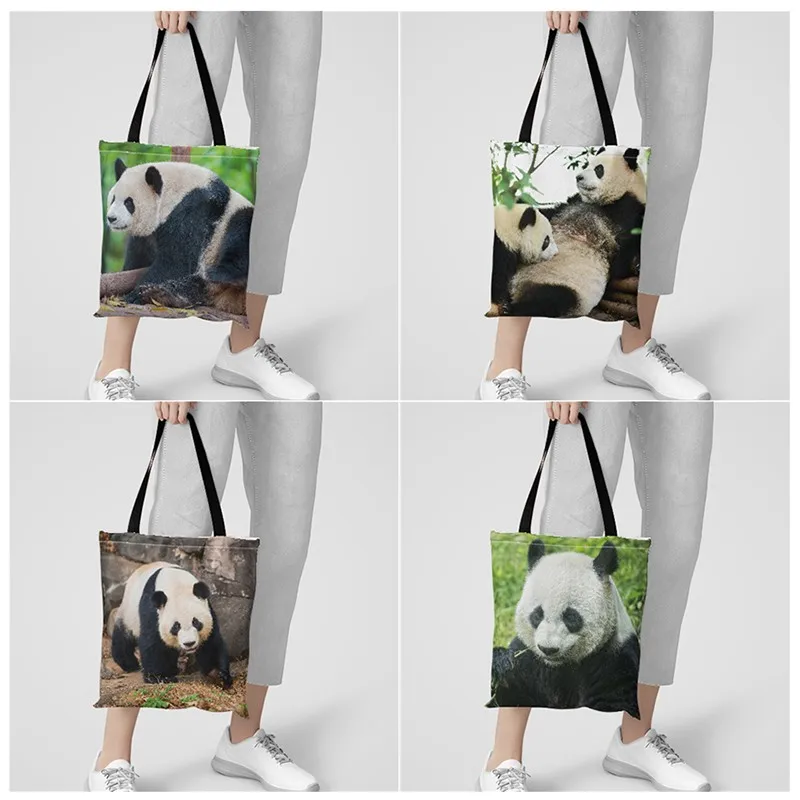 

3D Print Canvas Shopping Tote Bag Gift For Student Friend Reusable Shopper Bag Female Fashion Travel Eco Bags Women Cloth Bag