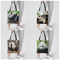 3d print canvas shopping tote bag gift for student friend reusable shopper bag female fashion travel eco bags women cloth bag