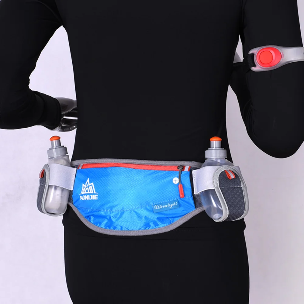 AONIJIE Running Hydration Belt Waist Bag Men Women Marathon Jogging Phone Pouch Fanny Pack with 170ml Water Bottles | Спорт и