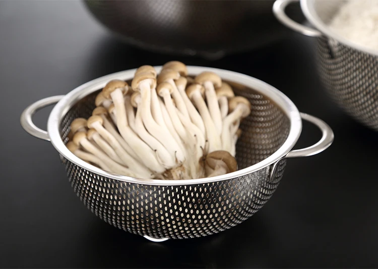 Сетчатый микро-перфорированный дуршлаг из нержавеющей стали для слива промывки