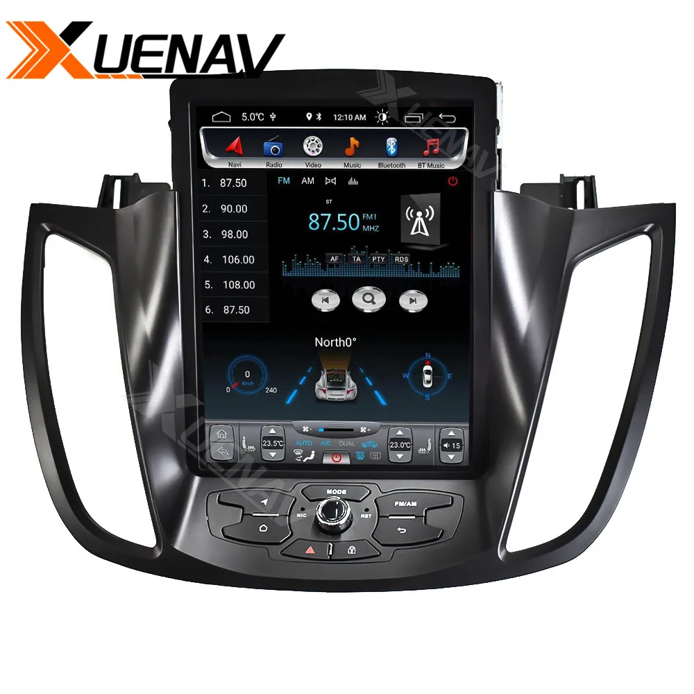 Kaufen 2Din Android System Auto Autoradio Für-Ford Kuga/escape 2013-2018 Auto Radio GPS Navigation Vertikale Bildschirm MP4 Multimedia Player
