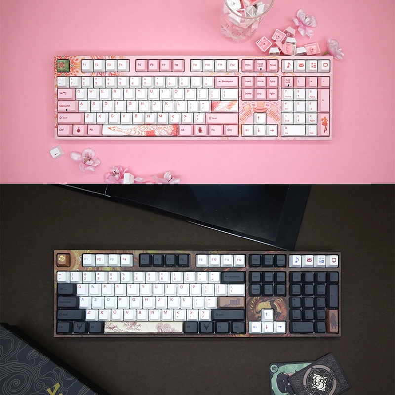 

Gu Jian Qi Tan San & Varmilo Mechanical Keyboard Wired Cherry Axis E-Sports Game Mechanical Keyboard