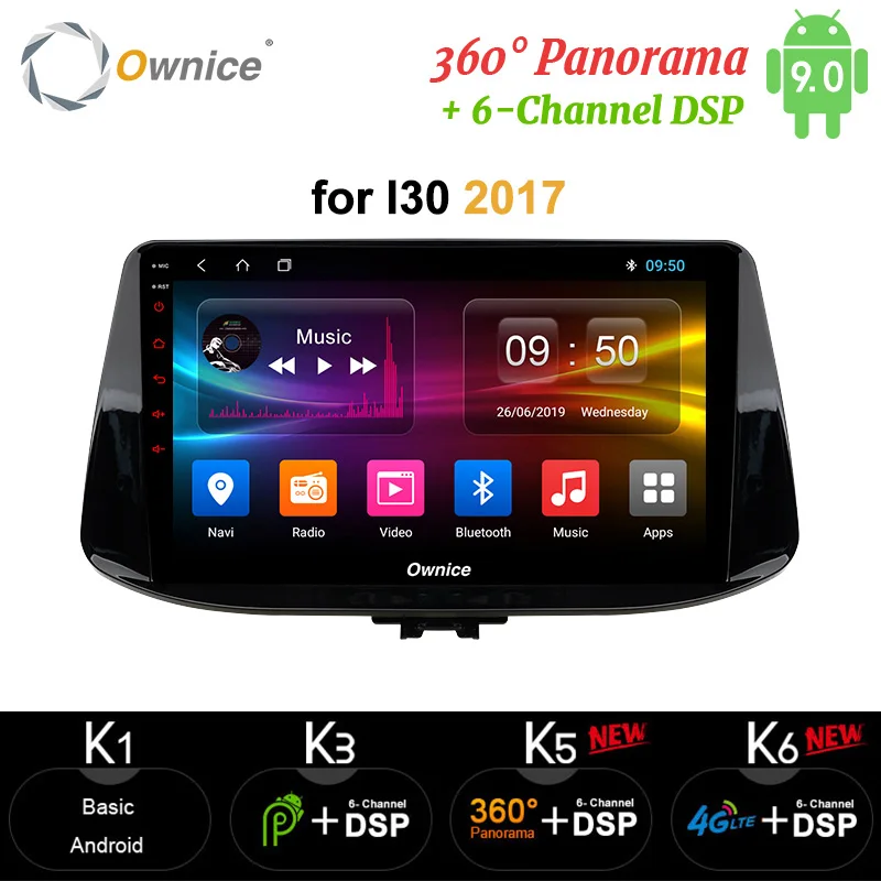 Автомобильный DVD плеер Ownice 4 Гб + 64 ГБ Восьмиядерный процессор 360 дюйма Android 10 0 GPS