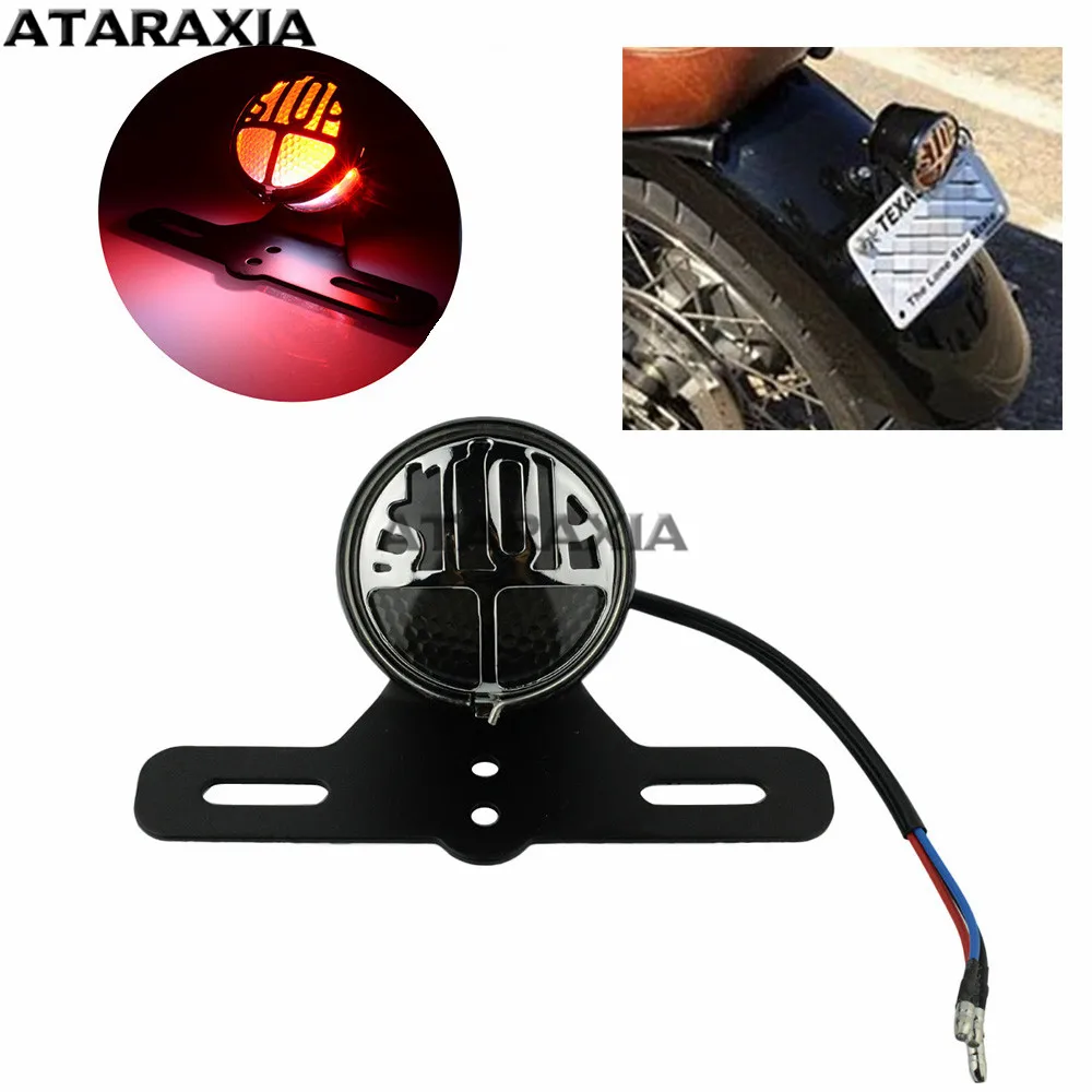 Велосипедный дымчатый мотоциклетный круглый стоп винтажный номерной знак