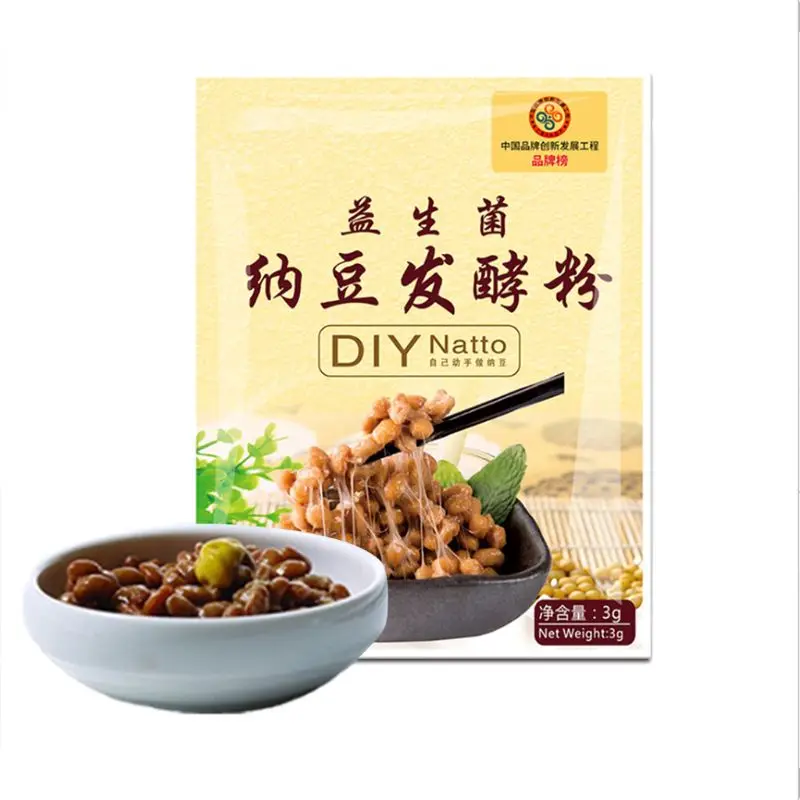 Сделай Сам порошок Natto агент талисмана Bacillus Subtilis Nattokinase клейкие ферментированные