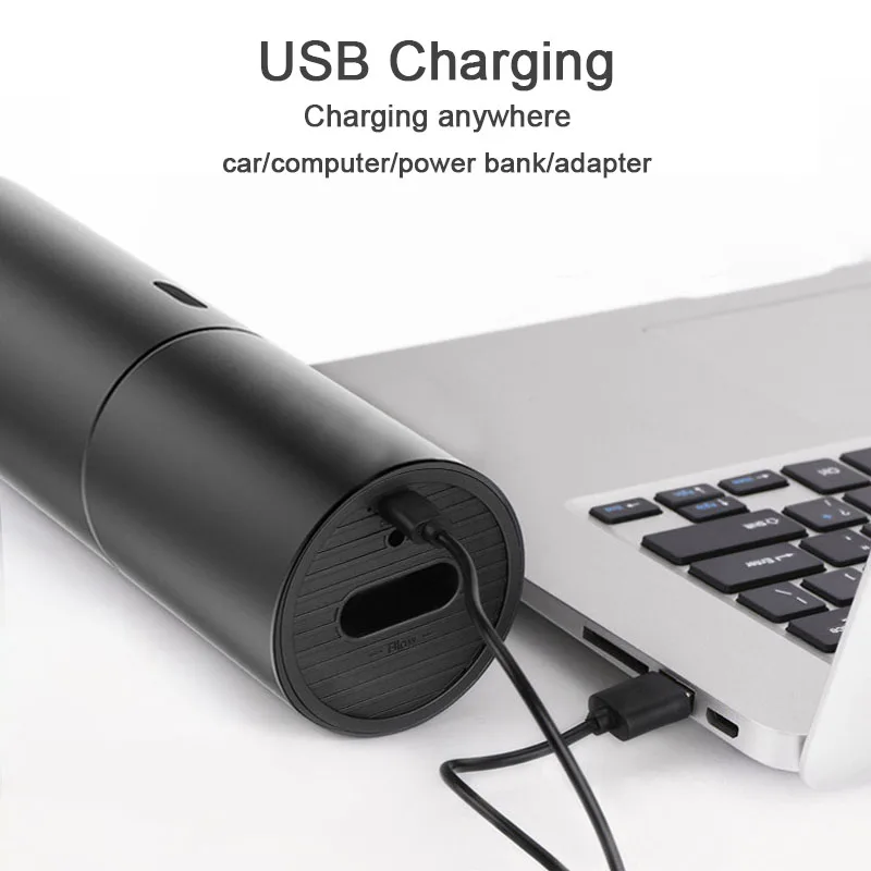 Ручной циклонный автомобильный пылесос USB перезаряжаемый 4400 мАч для домашнего