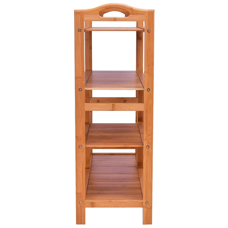 

Elegant 4 Tiers High Quality Bamboo Storage Shoe Rack Multifunction Bedroom Balcony Plants Storage Rack