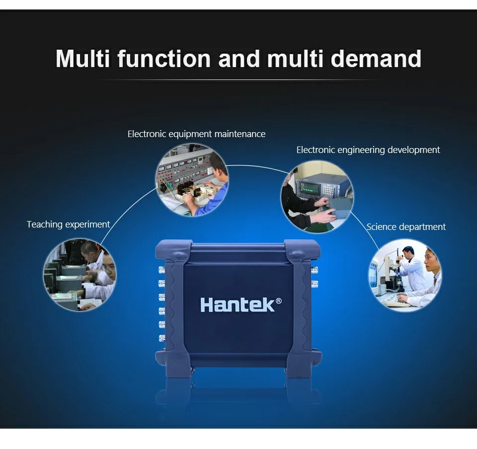Hantek 8 каналов Автомобильный диагностический осциллограф с 80 Тип зажигания/датчик/автобус обнаружения/перфоратор/стартер функция 1008C