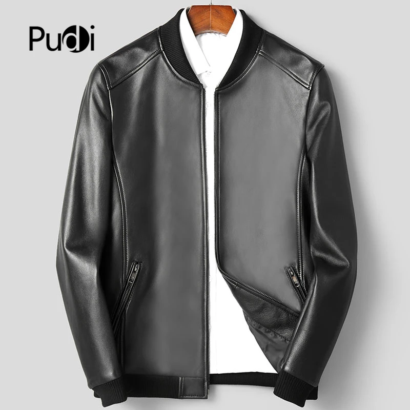 

Pudi MT172 Brand New Man Real SheepSkin Coat Jacket Genuine Sheep Leather Jackets Winter Warm Coats Suit Outwear