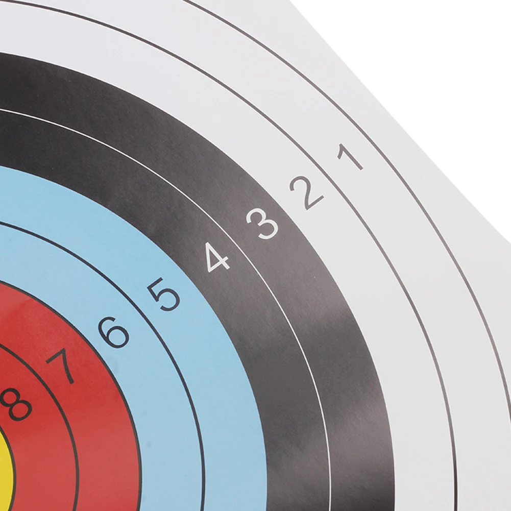 

30PCS Standard Archery Target Equipment Colorful Print Shooting Target By Bow Arrow Practice Archery Target Paper Archery Target