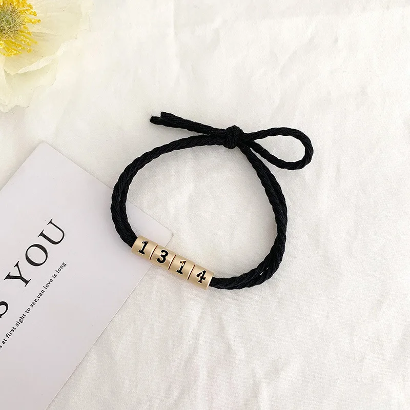 

Lovers small rubber band ins hair ring tie ponytail head rope bracelet dual-use girl heart simple Korean hair rope hair accessor