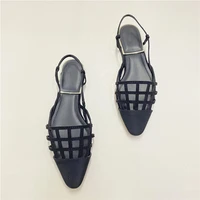 womens shoes 2021 summer new fashion female sexy shoes flats hollow out baotou casual large size sandals pointed toe flat shoes