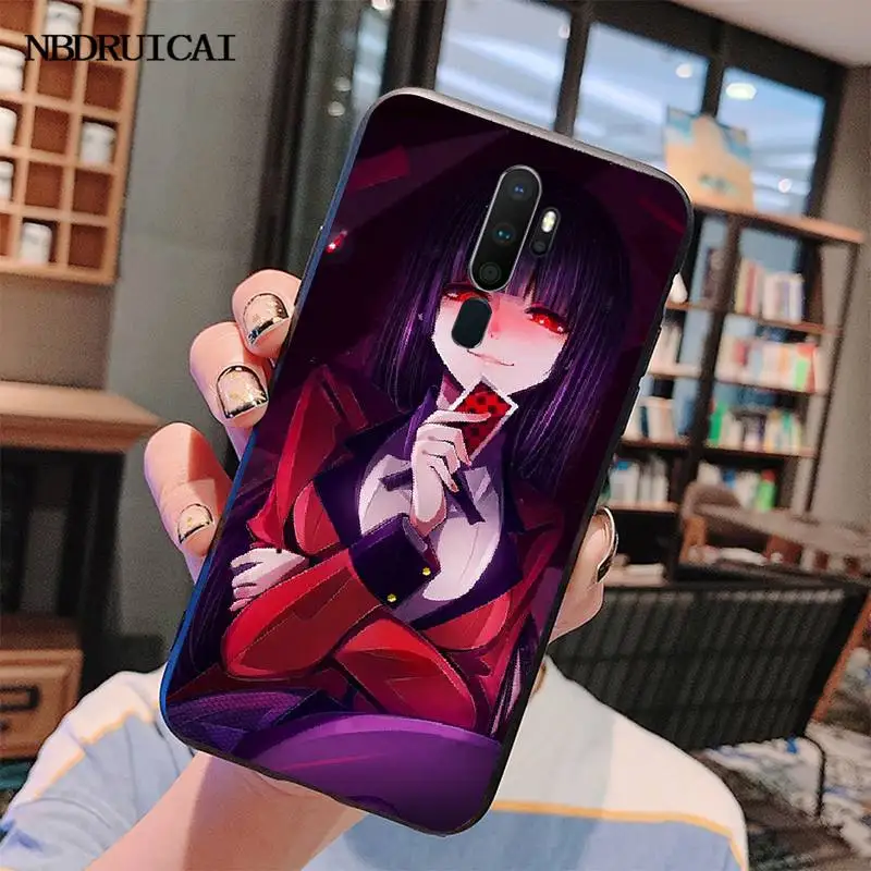 Японский аниме чехол PENGHUWAN Kakegurui Jabami Yumeko Bling Cute для телефона Oppo A5 A9 2020 A11x A71 A73S A1K