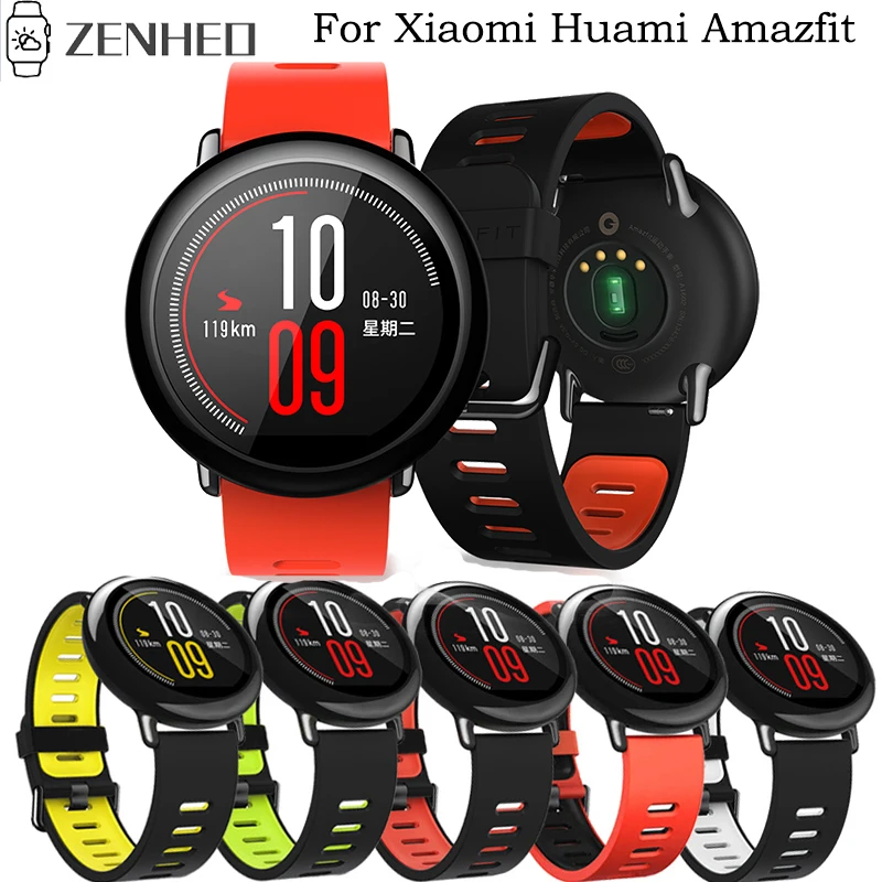 Силиконовый ремешок для часов Xiaomi Huami Amazfit PACE/ Stratos 2 2S/GTR 47 мм браслета спортивный