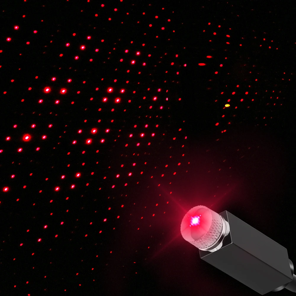 Мини USB LED Автомобильная крыша атмосфера звезда ночные светильники украшения