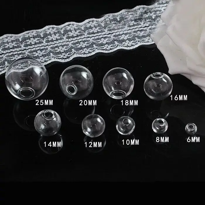 10 шт микс пустой стеклянный круглый шар форма желаний кулон в виде бутылки