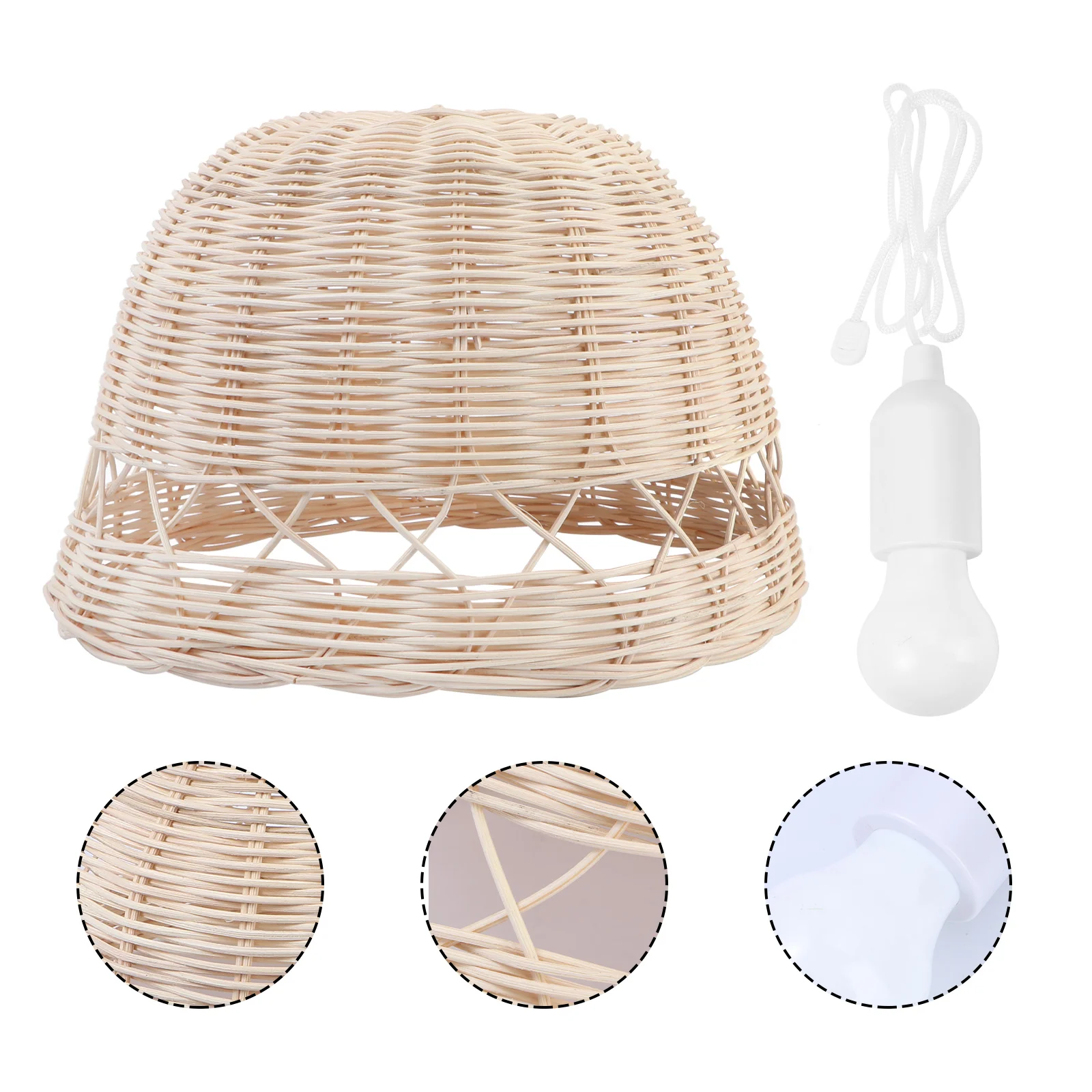 

Классический Плетеный абажур из ротанга с источником светильник, 1 шт.