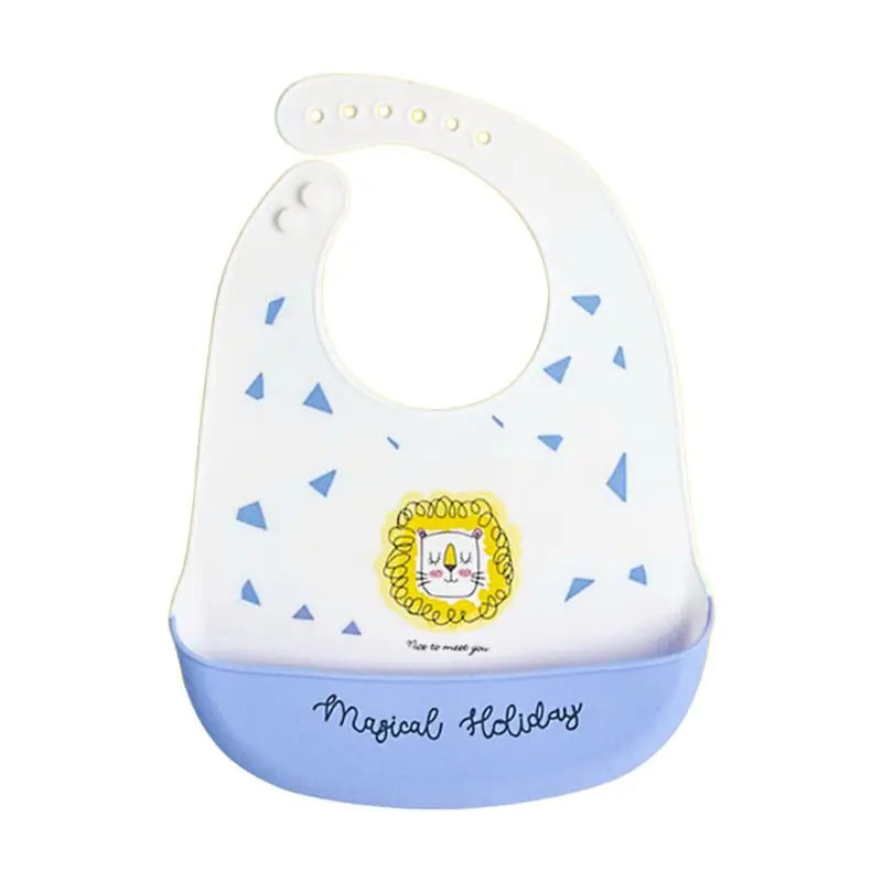 

Cartoon Baby Bibs Waterproof Soft Silicone Newborn Feeding Bib Saliva Towel