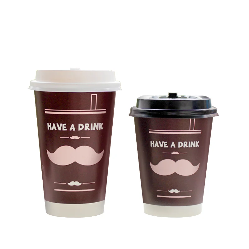 

50pcs Net red disposable milk tea cup hot drinks coffee drinking paper cup creative birthday party favors soy bubble tea cup