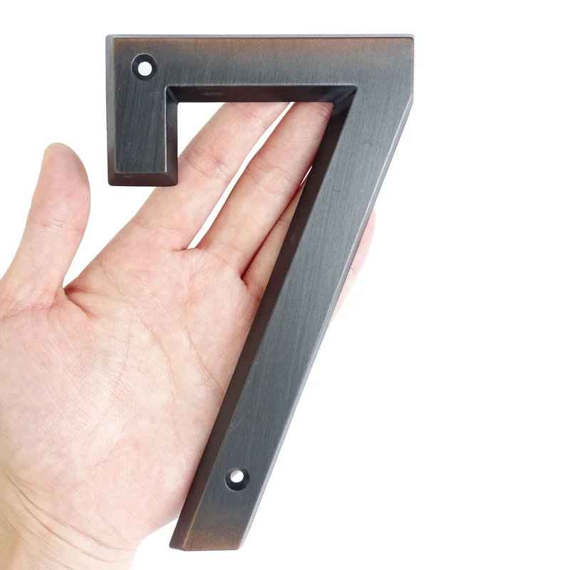 Большие 3D цифры для дома 15 см современные цифровой двери улицы 6 дюймов Бронзовая