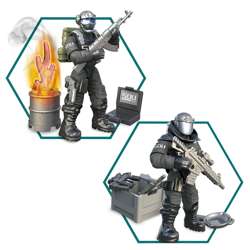 Конструктор call of military duty mini SWAT soliders фигурки армейского оружия наборы моделей