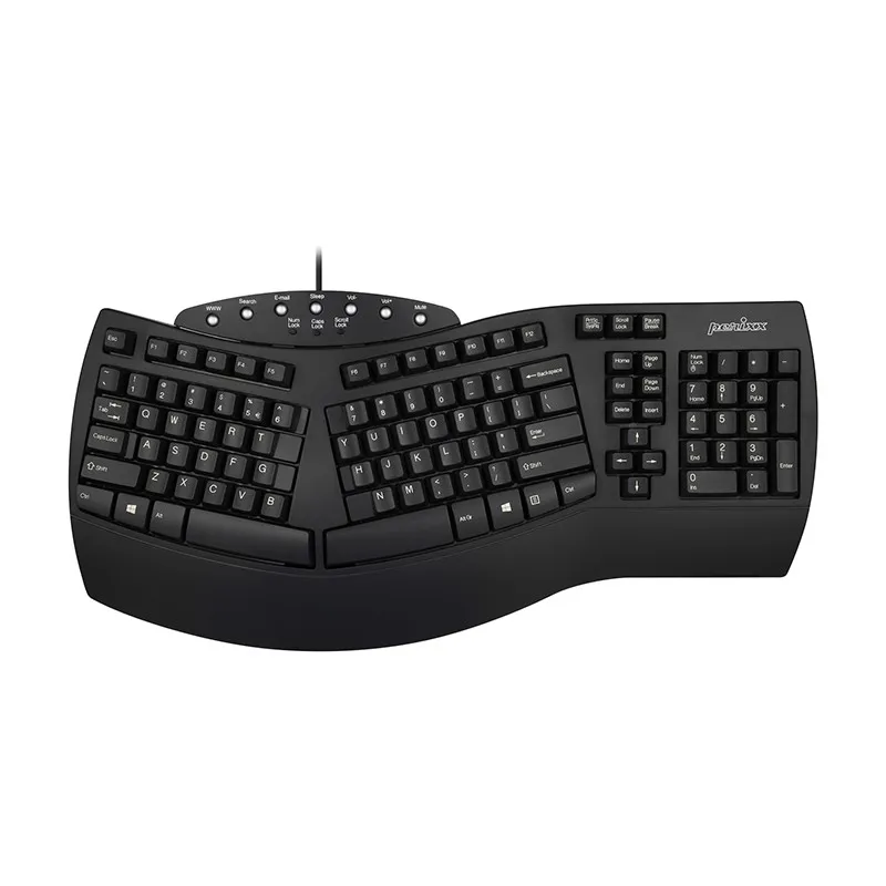 

Original For Perixx PERIBOARD-512 Wired Keyboard Ergonomic Split External Multimer Keyboard USB For Office Computer Notebook
