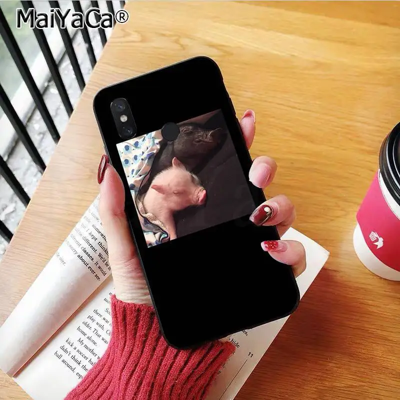 MaiYaCa Couples Cartoon Lovely Pink Pet Pig Coque Shell Phone Case for Xiaomi 8 9 se 5X Redmi 6pro 6A 4X 7 5plus note 5 | Мобильные