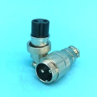 1 set high quality m20 gx20 2 pin docking connect aviation interface plug socket butt joint connector even joint