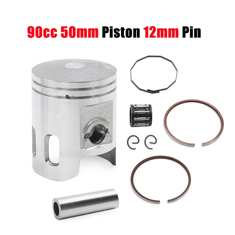 Поршневые кольца для двигателя мотоцикла 90cc 50 мм поршневые 12 штифты с