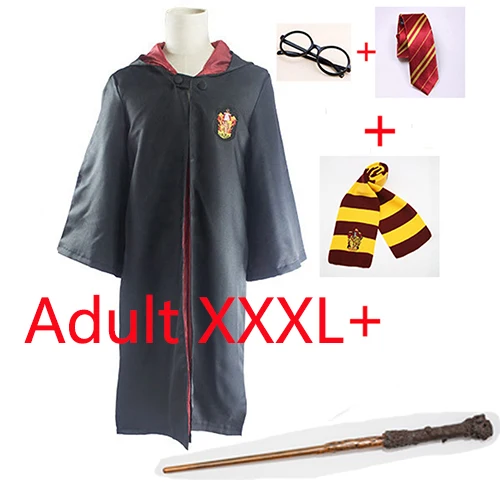 Adult XXXL Волшебная палочка Ravenclaw Gryffindor Hufflepuff Slytherin, волшебная палочка для косплея, костюмы робы, накидка на Хэллоуин, рождественский подарок - Цвет: Adult XXXL