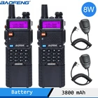 Портативная рация Baofeng UV-5R 8W 3800, профессиональная CB радиостанция, трансивер Baofeng VHF UHF, портативная рация UV 5R для охоты, Любительское радио