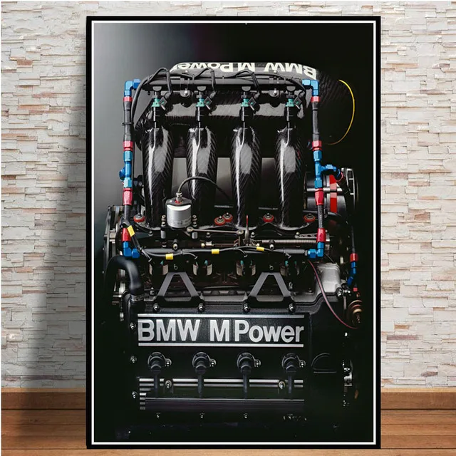 Куадрос Ретро коллекция BMW Power M3 E30 Супер гоночный автомобиль картина плакат