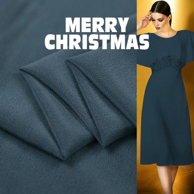 

Solid color silk fabric meter sand washed crepe de chine silk fabric breathable shirt dress crepe fabric wholesale silk cloth