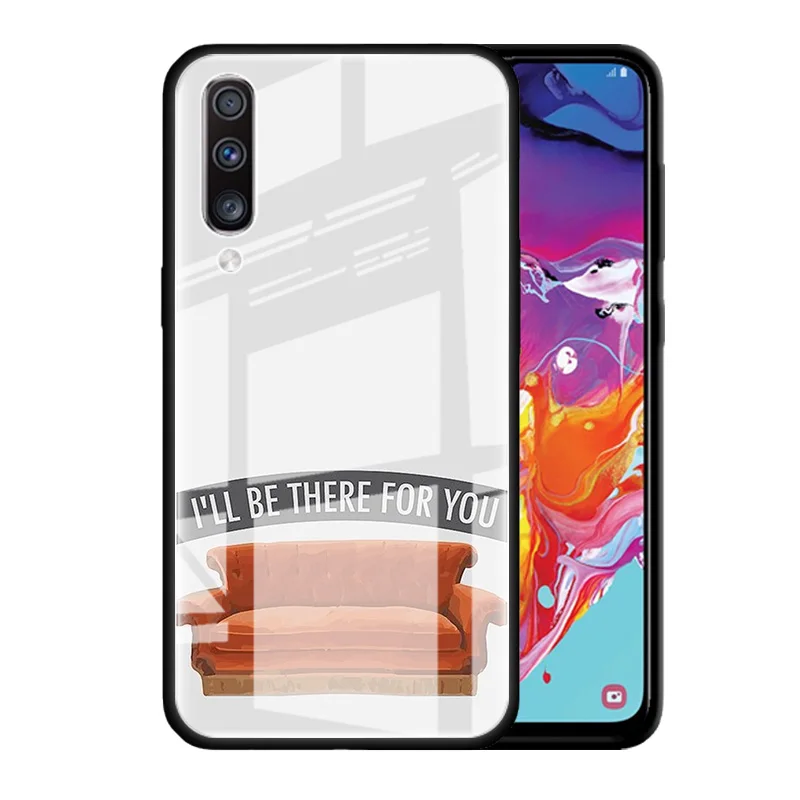 

Coffee Friends TV Show Glass Case For Samsung Galaxy A70 A50 M51 A71 A51 5G A40 A20 A10 A41 A21 M31 M21 Phone Coque Bags