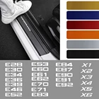 4 шт., защитные чехлы на пороги автомобиля из углеродного волокна для BMW Performance E46, E90, E39, E36, E60, E87, E92, E30, X1