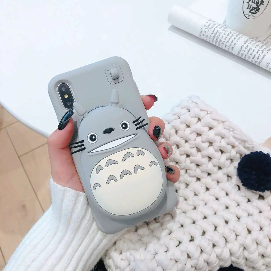 A9 3D мультяшный МИЛЫЙ Тоторо рука с чехол для телефона для iPhone 6 6s 7 8 Plus чехол для iPhone X XR XS Max Мягкая силиконовая задняя крышка Fundas - Цвет: A9