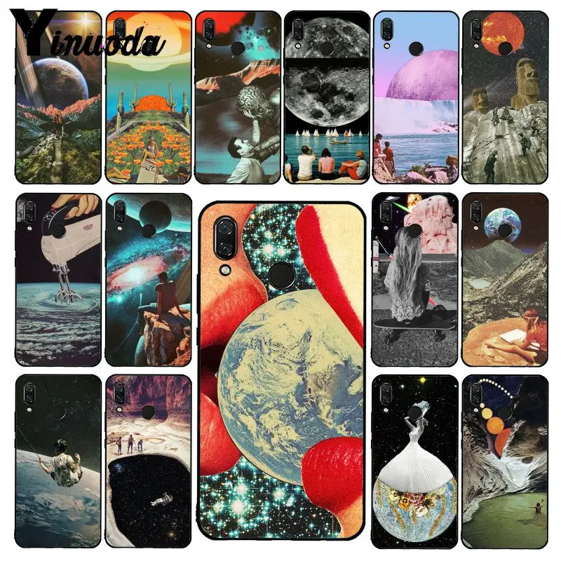 Чехол для телефона Yinuoda Trippy Art с изображением космоса астронавта Xiaomi Redmi Note 7 8T 5plus 6A