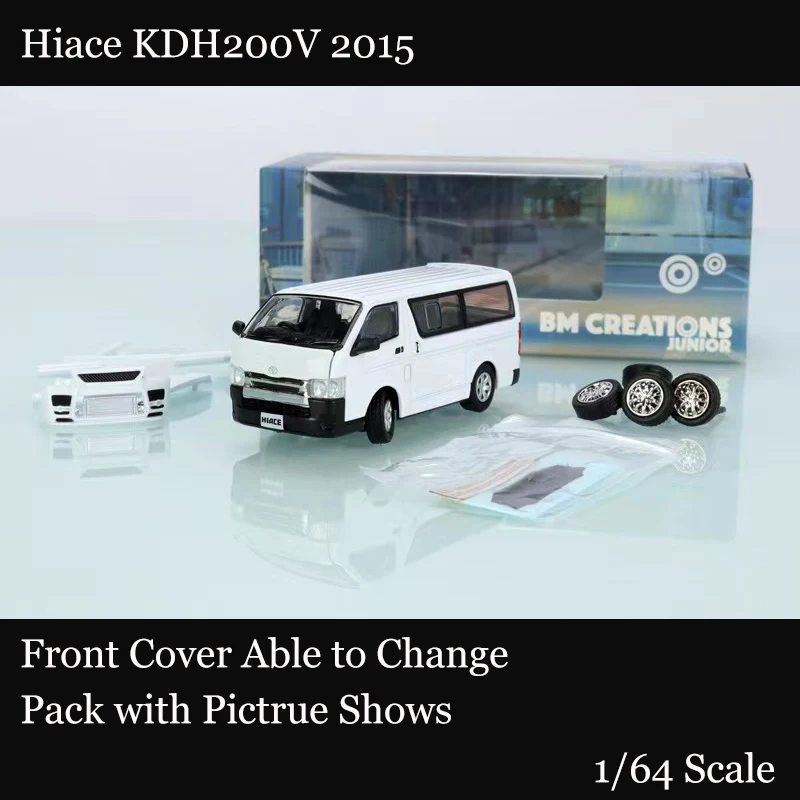 

Model Car 1:64 Pop Toys BM Toyota Hiace KDH200V 2015 Alloy Vehicle Collection Display Metal Gifts