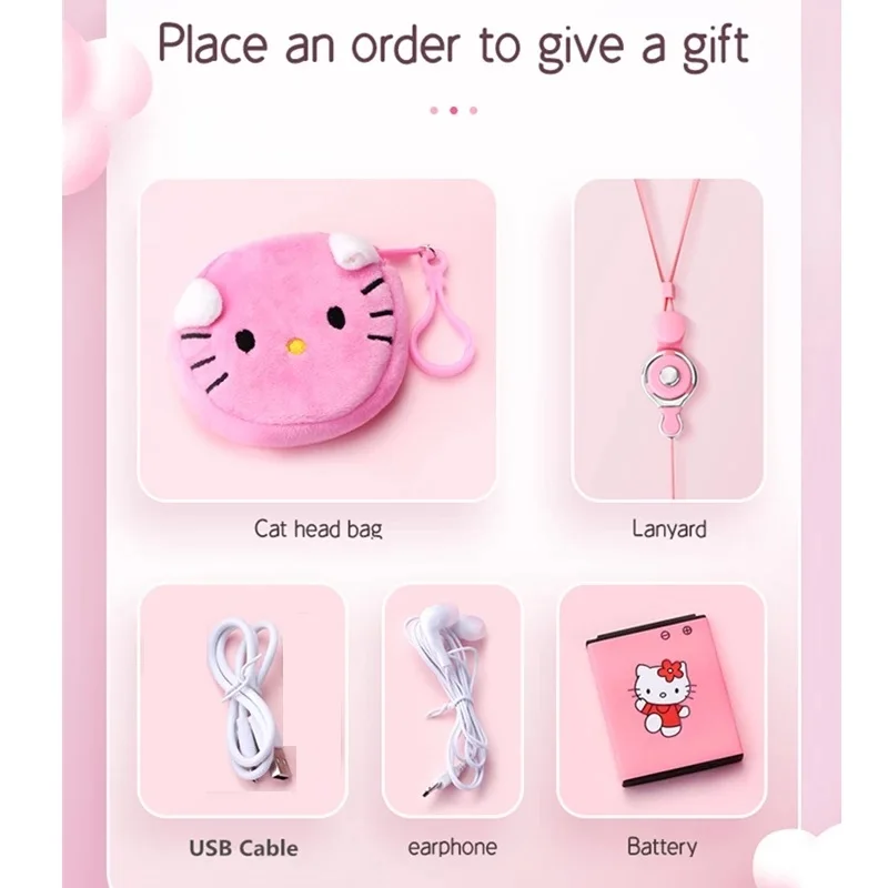 Милый разблокированный сотовый телефон для детей с двумя Sim-картами и четырьмя