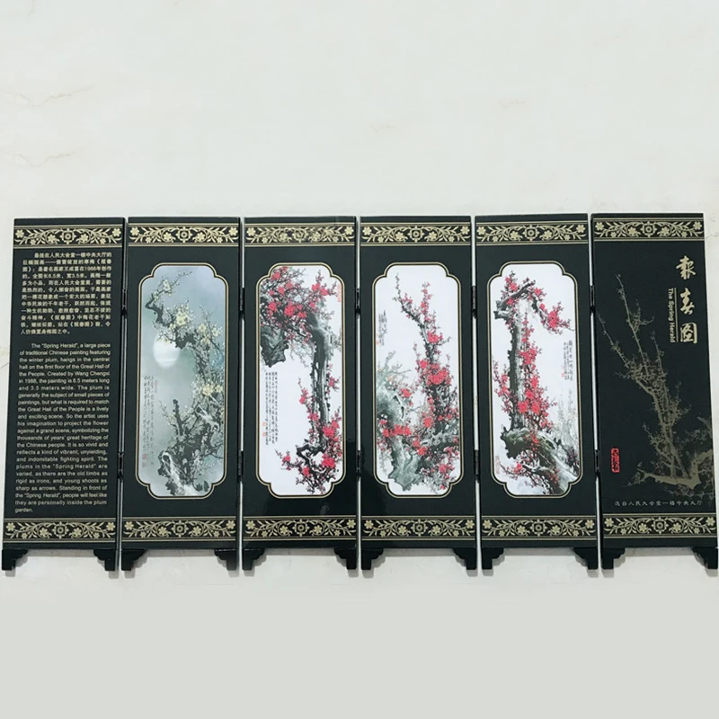 1 шт. пружинный бамбуковый экран 48x24x0 6 см панелей для офиса деревянные складные