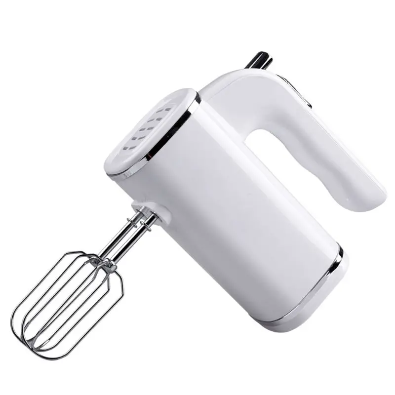 

200W Electric Egg Mixer 5 Speeds Handheld Egg Whisk Home Kitchen Dual Stick Stainless Steel Food Beater D0AB