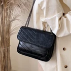 Винтажная модная женская квадратная сумка, новинка 2019, высококачественные женские дизайнерские кошельки из масляной кожи, сумка-мессенджер на плечо с цепочкой