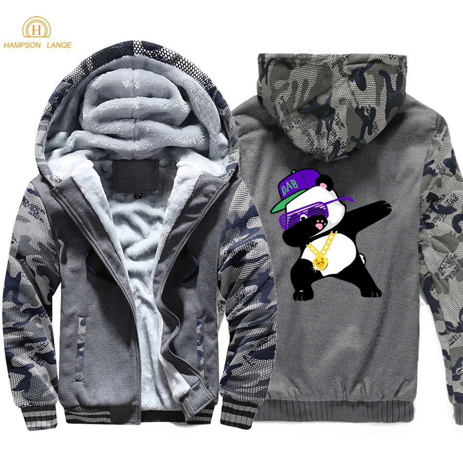 Китайская панда пальто животное камуфляж толстовки для мужчин 2020 осень зима