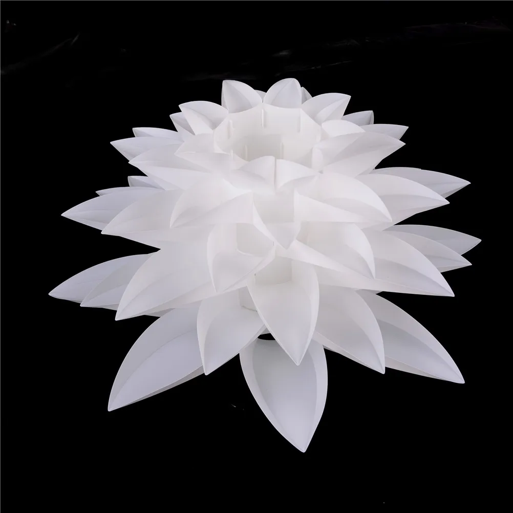 DIY светодиодный подвесной светильник люстра с абажуром Лили лотоса IQ головоломки