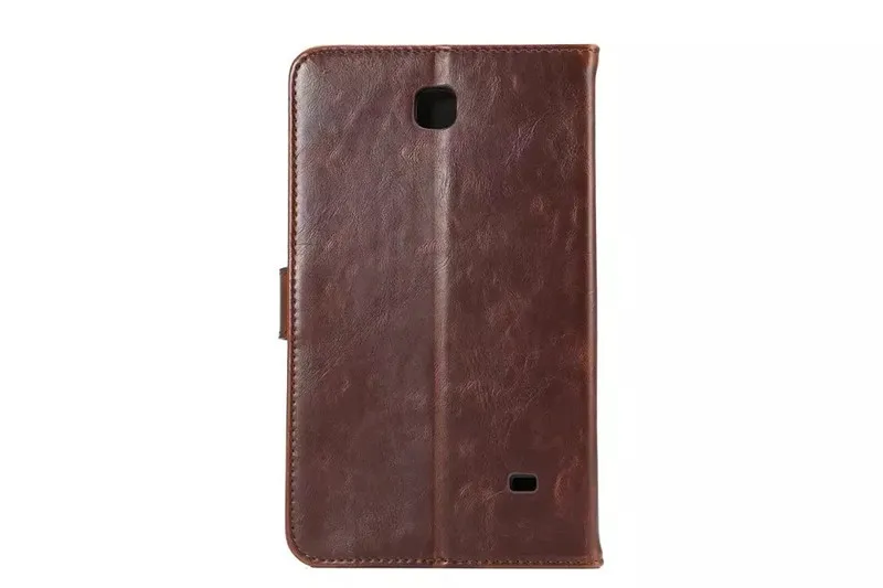 Для samsung Galaxy Tab 4 7 дюймов crazy horse кожаный флип-чехол с подставкой для samsung T230 T231 T235 Tablet e-Books Case