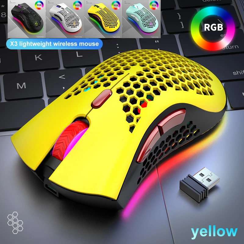 Мышь игровая Беспроводная легкая 2400DPI USB 2 4 ГГц|Мыши| |