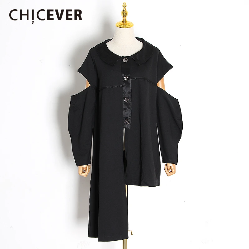 Жакет женский асимметричный с отложным воротником и длинным рукавом-фонариком |