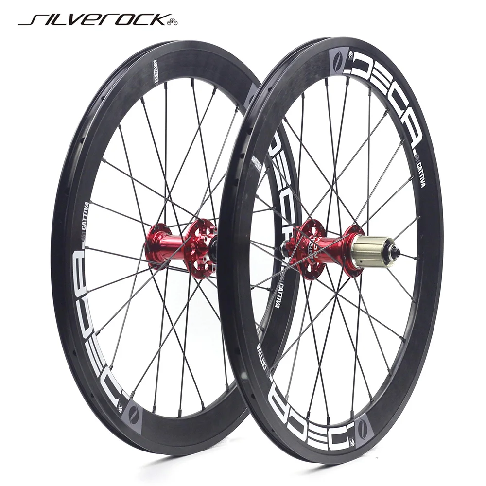 

SILVEROCK DECA Aluminum 451 20" 1 1/8" Wheel Disc Brake Hubs For Folding Recumbent Bike Bicycle Wheelset